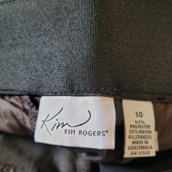 Kim Roger's Dark Gray High Rise Dress Trouser Slacks Size women's 10 - Picture 11 of 11